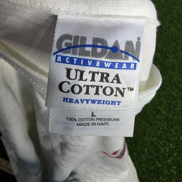 Firefighter Shirt Mens Large White Brotherhood Fireman white Vintage Y2K 2002 - Picture 3 of 14